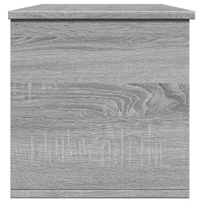 vidaXL Boîte de rangement sonoma gris 102x35x35 cm bois d'ingénierie