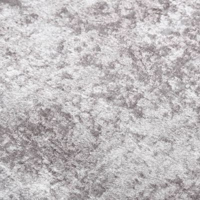 vidaXL Tapis lavable gris et doré 150x230 cm antidérapant