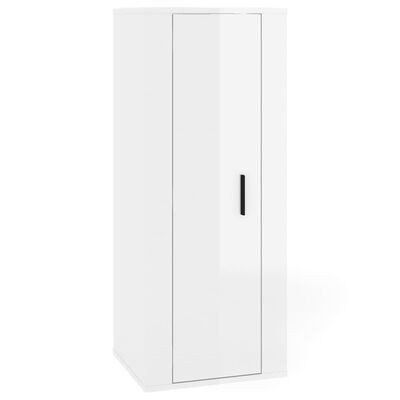 vidaXL Ensemble de meubles TV 6 pcs Blanc brillant Bois d'ingénierie