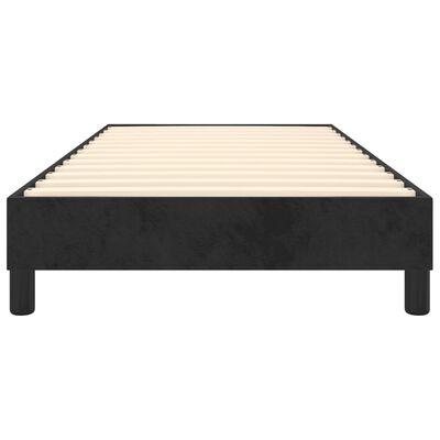 vidaXL Cadre de lit sans matelas noir 100x200 cm velours