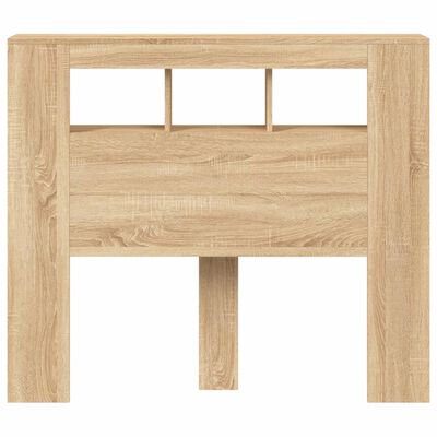 vidaXL Tête de lit à LED chêne sonoma 120x18,5x103,5cm bois ingénierie