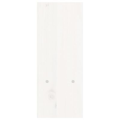 vidaXL Support pour moniteur Blanc (39-72)x17x43 cm Bois de pin solide