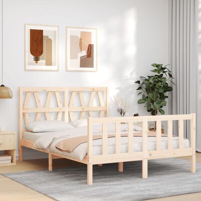 vidaXL Cadre de lit sans matelas 120x200 cm bois de pin massif