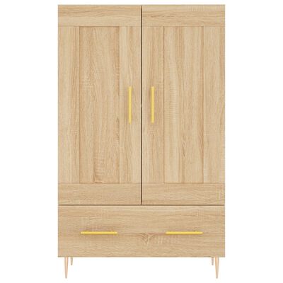 vidaXL Buffet haut chêne sonoma 69,5x31x115 cm bois d'ingénierie