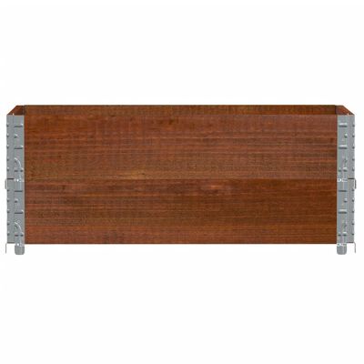 vidaXL Colliers de palette 2 pcs marron 100x50 cm bois de pin solide