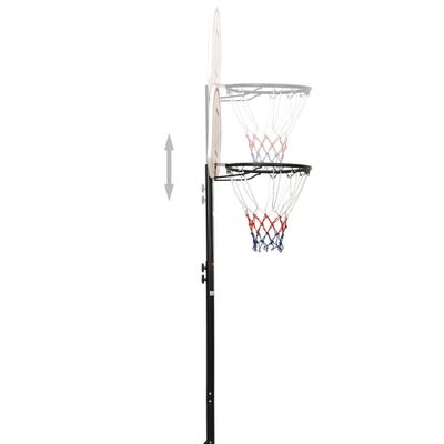 vidaXL Support de basket-ball Blanc 216-250 cm Polyéthylène