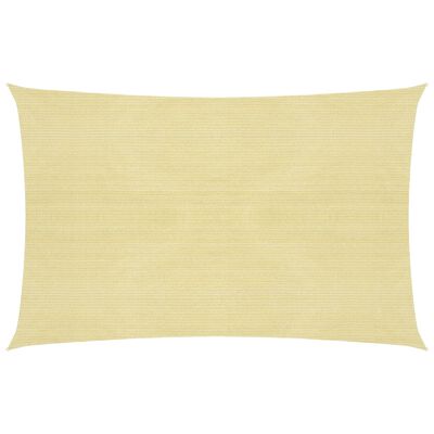 vidaXL Voile d'ombrage 160 g/m² Beige 2x3 m PEHD