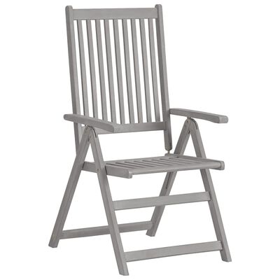 vidaXL Chaises inclinables de jardin lot de 6 et coussins Bois acacia