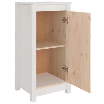 vidaXL Buffets 2 pcs blanc 39x35x80 cm bois massif de pin