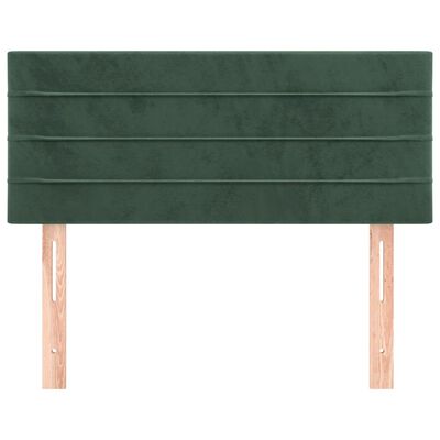 vidaXL Tête de lit Vert foncé 90x5x78/88 cm Velours