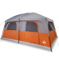 vidaXL Tente de cabine familiale 10 personnes gris orange imperméable