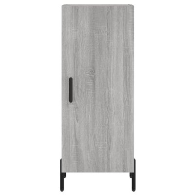 vidaXL Buffet Sonoma gris 34,5x34x90 cm Bois d'ingénierie