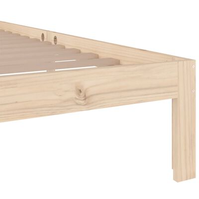 vidaXL Cadre de lit sans matelas bois massif 90x200 cm