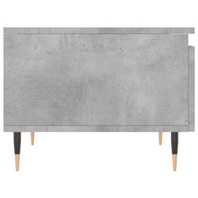 vidaXL Table basse gris béton 50x46x35 cm bois d'ingénierie