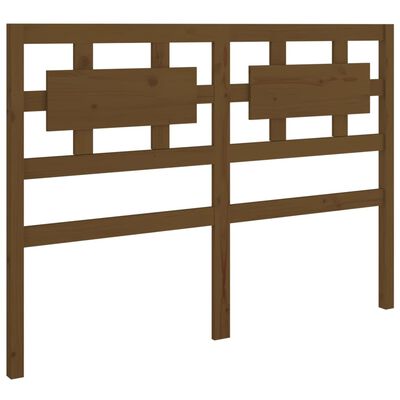 vidaXL Tête de lit Marron miel 125,5x4x100 cm Bois massif de pin