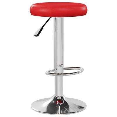 vidaXL Tabourets de bar lot de 2 rouge similicuir