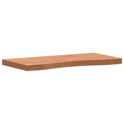 vidaXL Dessus de bureau 80x(36-40)x4 cm bois massif de hêtre