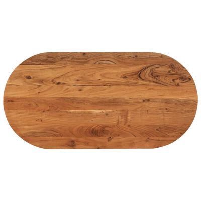 vidaXL Dessus de table 100x50x3,8 cm ovale bois massif d'acacia