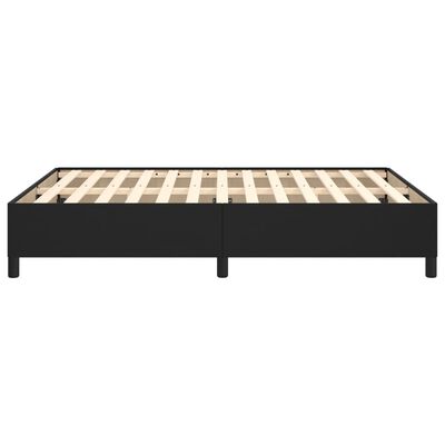 vidaXL Cadre de lit sans matelas noir 140x200 cm similicuir