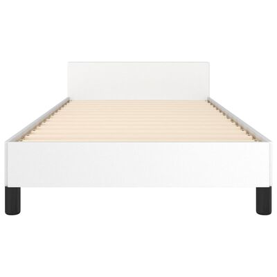 vidaXL Cadre de lit sans matelas blanc 90x200 cm similicuir