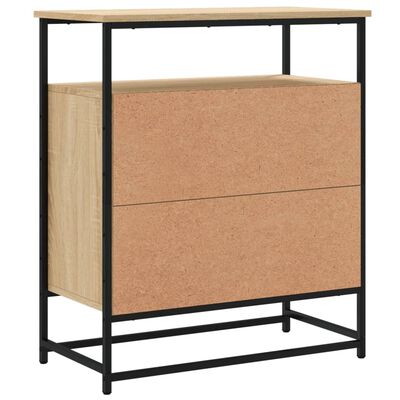 vidaXL Buffet chêne sonoma 69x35x80 cm bois d'ingénierie