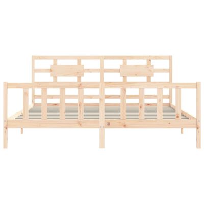 vidaXL Cadre de lit sans matelas 200x200 cm bois massif de pin