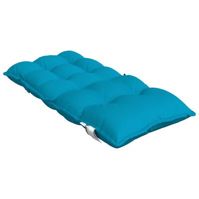 vidaXL Coussins de chaise à dossier bas lot de 4 bleu clair