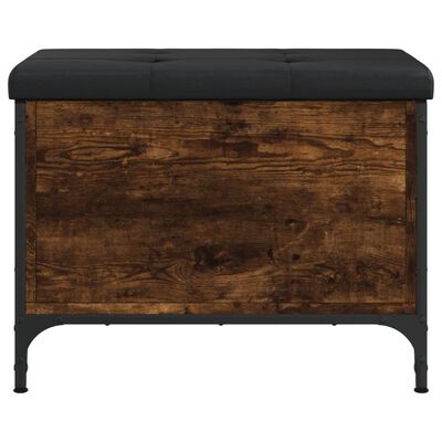 vidaXL Banc de rangement chêne fumé 62x42x45 cm bois d'ingénierie