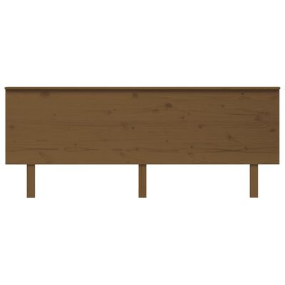 vidaXL Tête de lit Marron miel 204x6x82,5 cm Bois massif de pin