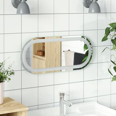 vidaXL Miroir de salle de bain à LED 60x25 cm ovale