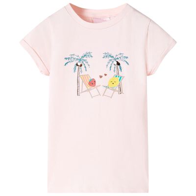 T-shirt pour enfants rose pâle 104