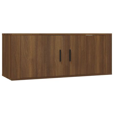 vidaXL Ensemble de meubles TV 5 pcs Chêne marron Bois d'ingénierie