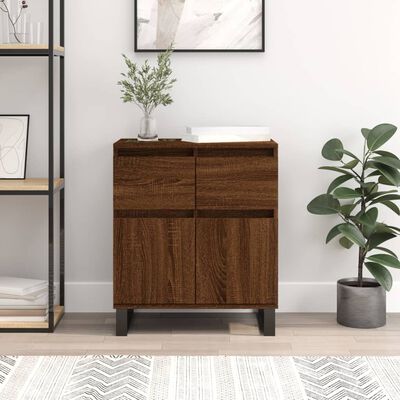 vidaXL Buffet Chêne marron 60x35x70 cm Bois d'ingénierie