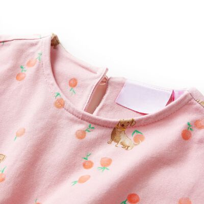 Robe pour enfants avec cordon orange clair 128