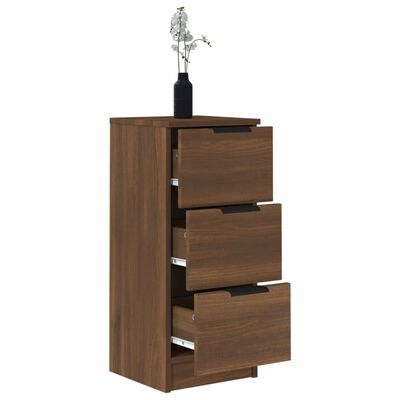 vidaXL Buffet Chêne marron 30x30x70 cm Bois d'ingénierie