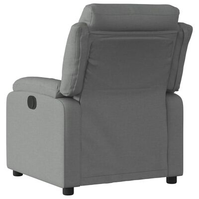 vidaXL Fauteuil inclinable électrique Gris foncé Tissu