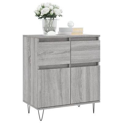 vidaXL Buffet Sonoma gris 60x35x70 cm Bois d'ingénierie