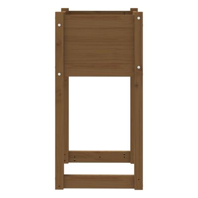 vidaXL Jardinière Marron miel 40x40x81 cm Bois massif de pin