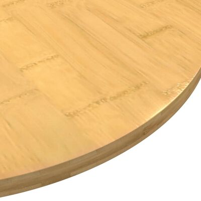 vidaXL Dessus de table Ø50x1,5 cm bambou