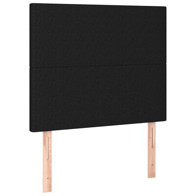 vidaXL Têtes de lit 2 pcs Noir 80x5x78/88 cm Tissu