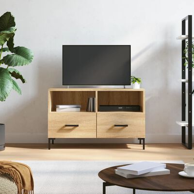 vidaXL Meuble TV Chêne sonoma 80x36x50 cm Bois d'ingénierie