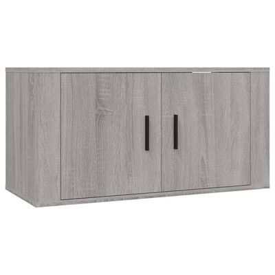 vidaXL Ensemble de meubles TV 3 pcs Sonoma gris Bois d'ingénierie