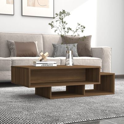 vidaXL Table basse Chêne marron 105x55x32 cm Bois d'ingénierie