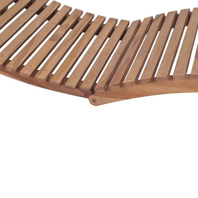 vidaXL Chaises longues pliables lot de 2 Bois de teck solide