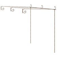 vidaXL Pergola de jardin Marron antique 3x3x2,5 m Fer