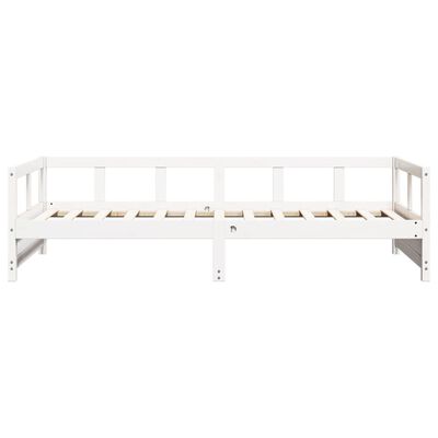 vidaXL Lit de jour sans matelas blanc 80x200 cm bois de pin massif