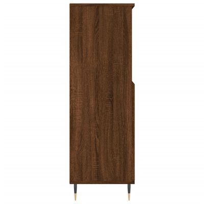 vidaXL Buffet haut Chêne marron 60x36x110 cm Bois d'ingénierie