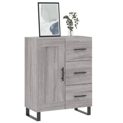 vidaXL Buffet sonoma gris 69,5x34x90 cm bois d'ingénierie