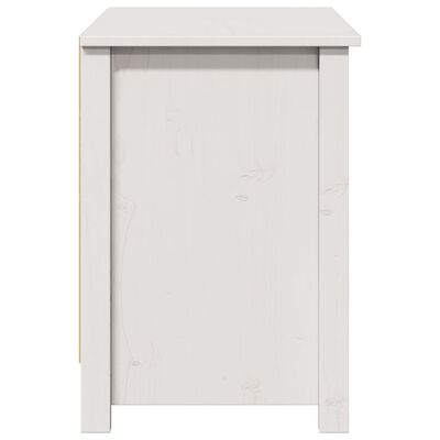 vidaXL Meuble TV Blanc 103x36,5x52 cm Bois de pin massif