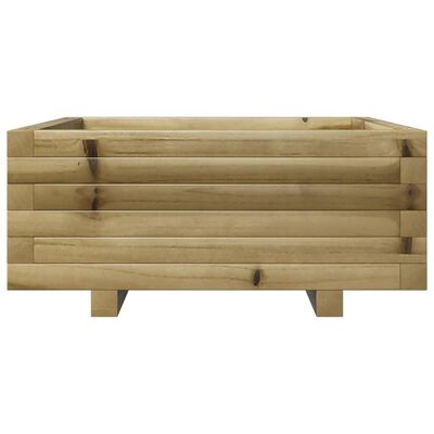 vidaXL Jardinière 60x60x26,5 cm bois de pin imprégné